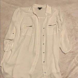 White Button Down Blouse